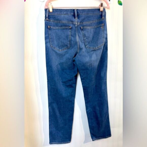 Madewell Blue Straight Leg Jeans with Lived-In Look - Picture 4 of 7